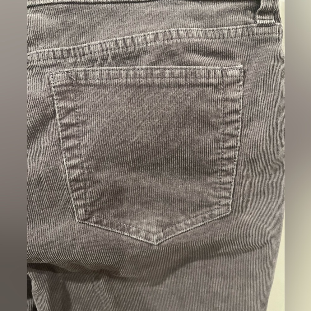 St. John’s Bay Grey Straight Leg Corduroy Pants Size 16 - Picture 5 of 5